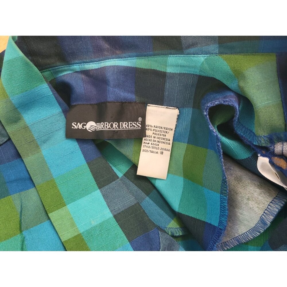 Sag Harbor Women Shirt 18 Plus Shacket Jacket Button Up Collar Casual PLA89E - Picture 6 of 7
